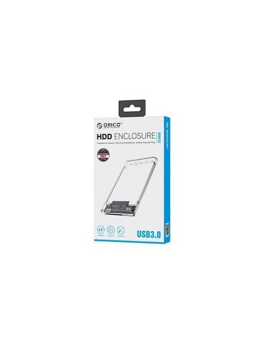 ORICO εξωτερική θήκη για 2.5" HDD 2139U3, USB 3.0, έως 4TB, διάφανη