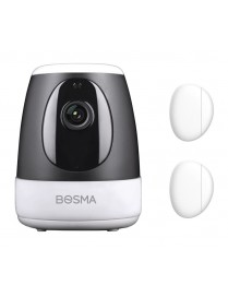 BOSMA smart κάμερα kit XC με λειτουργία hub, Pan 360°, 1080p, WiFi, PIR