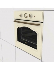 Gorenje BOS67372CLI + EC642CLI Φούρνος άνω Πάγκου 77lt με Κεραμικές Εστίες Π59.5εκ. Μπεζ