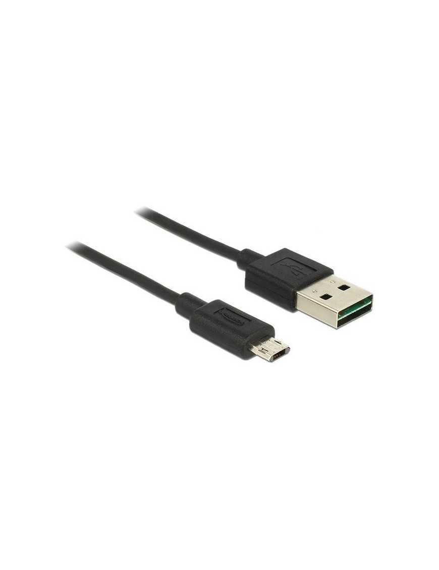 POWERTECH καλώδιο USB σε USB Micro CAB-U063, Easy USB, 3m, μαύρο