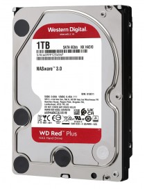 WD σκληρός δίσκος NAS 3.5" Red Plus, 1TB, 64MB cache, 5400RPM, SATA III