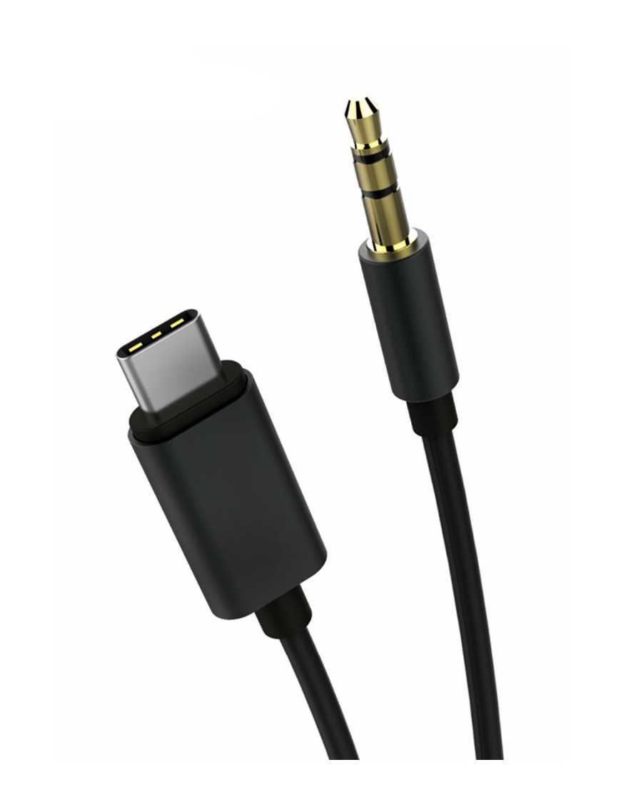 POWERTECH καλώδιο USB-C σε 3.5mm CAB-UC017, 1m, μαύρο