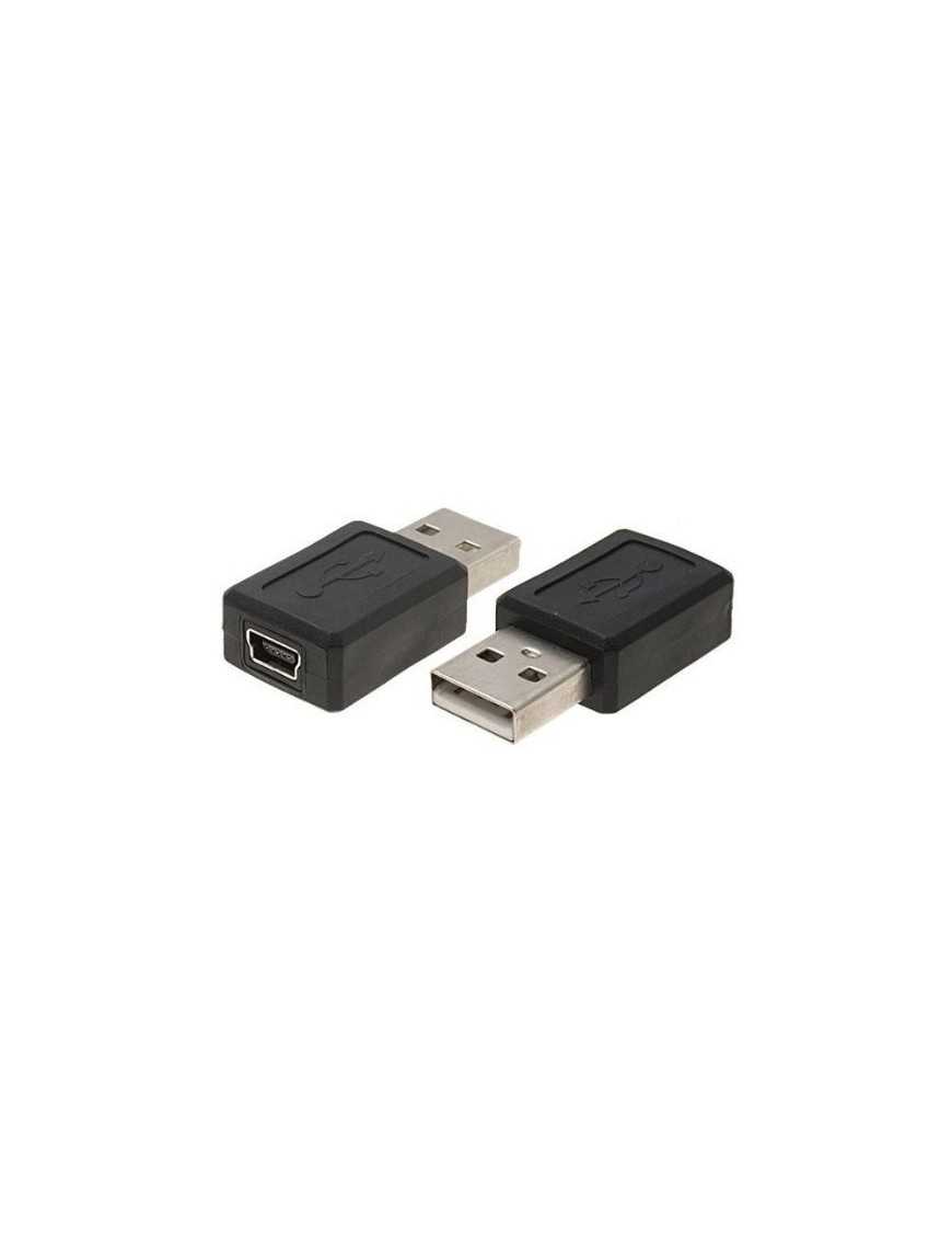 POWERTECH αντάπτορας USB σε USB Mini θηλυκό CAB-U111, μαύρος