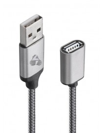 POWERTECH καλώδιο USB σε USB (F) PTR-0076, prime, 480Mbps, 1.5m, γκρι