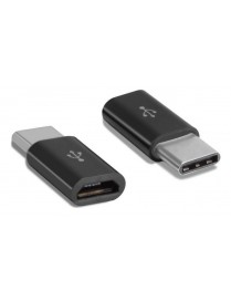 POWERTECH αντάπτορας USB-C σε Micro USB θηλυκό CAB-UC043, longer tip