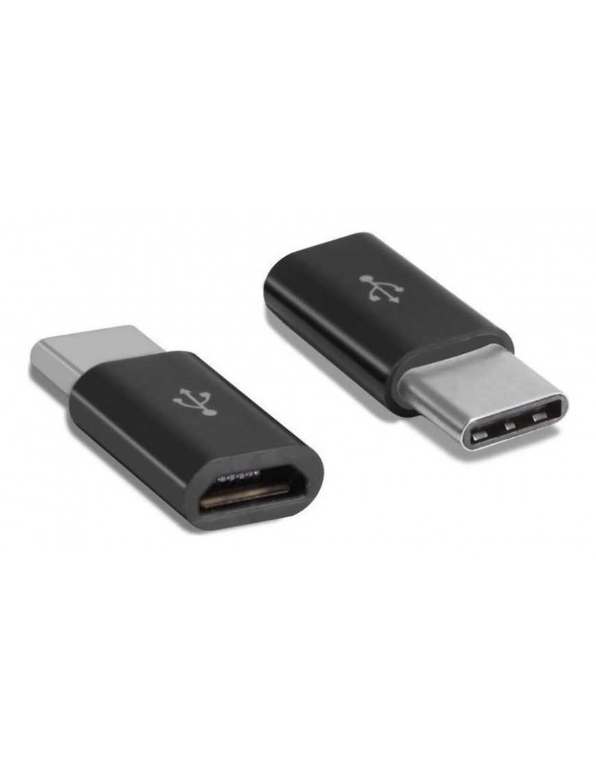 POWERTECH αντάπτορας USB-C σε Micro USB θηλυκό CAB-UC043, longer tip