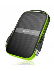 SILICON POWER εξωτερικός HDD Armor A60, 1TB, USB 3.1, πράσινος
