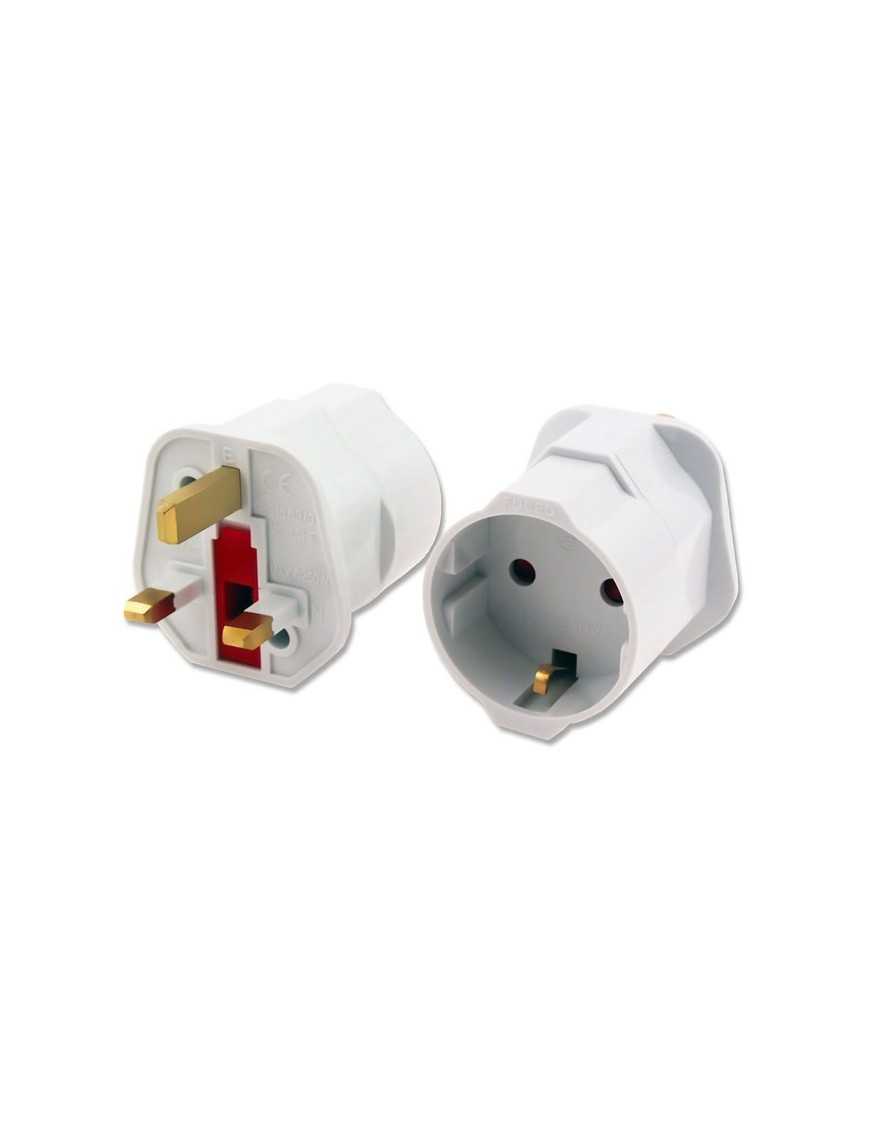 POWERTECH αντάπτορας ρεύματος PT-860 από UK σε German type, 13A, 10τμχ