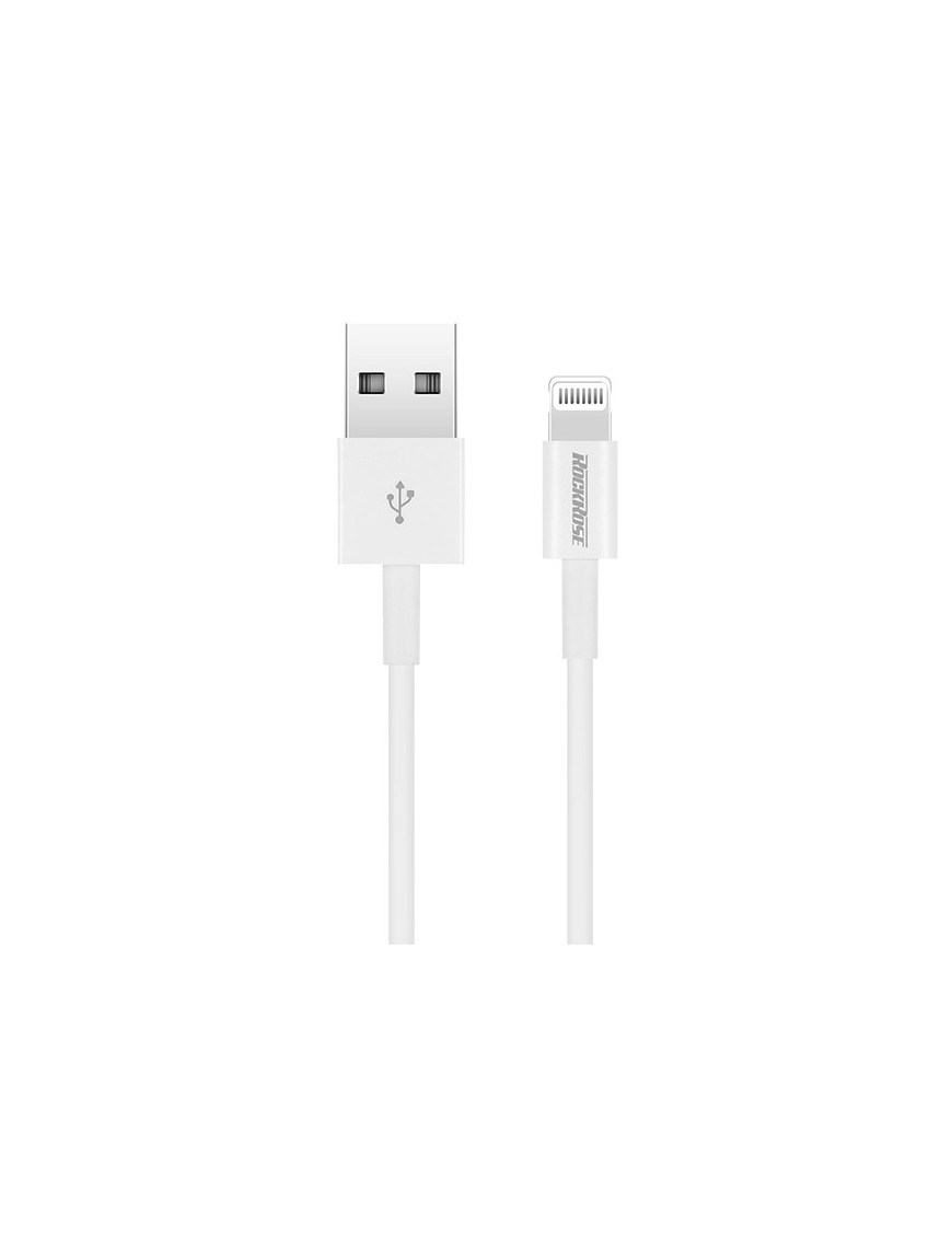 ROCKROSE καλώδιο USB σε Lightning IVORY AL, 2.4A 12W, MFi, 1m, λευκό