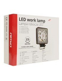 AMIO LED προβολέας οχημάτων AWL07 02421, 9x LED, 10.5 x 10.5cm, μαύρος