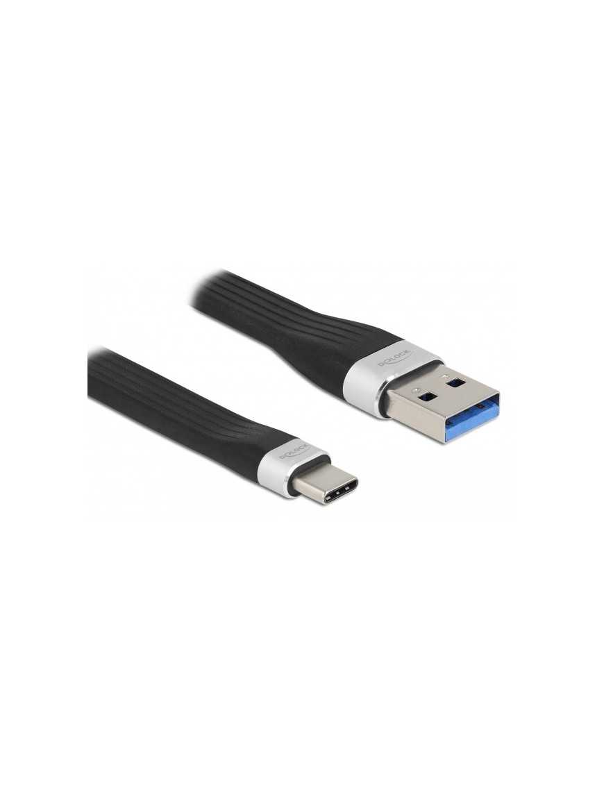 DELOCK καλώδιο USB 3.2 Gen 1 σε USB-C 85771, 5Gbps, 3Α, FPC, 13.5cm