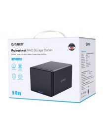 ORICO NAS για 5x 3.5" HDD NS500RU3 USB 3.0, 5Gbps, έως 80TB, μαύρη