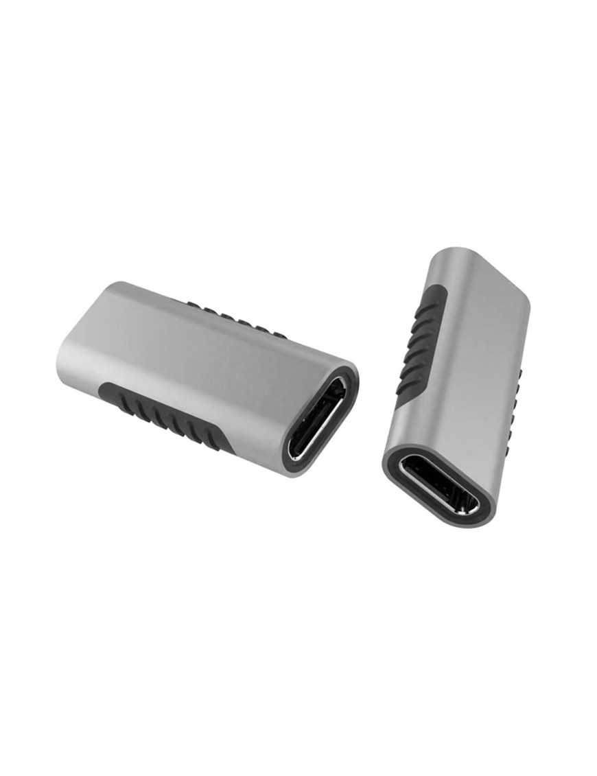 POWERTECH αντάπτορας USB-C θηλυκό σε USB-C θηλυκό PTH-060, γκρι