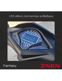ZNEN ηλεκτρικό μηχανάκι Fantasy, 3000W, 72V 20Ah, μαύρο