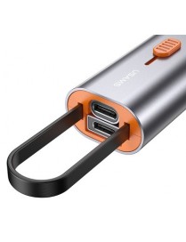 USAMS αντάπτορας USB-C σε USB-C/USB/Lightning SJ560, 60W PD, 0.3m, γκρι