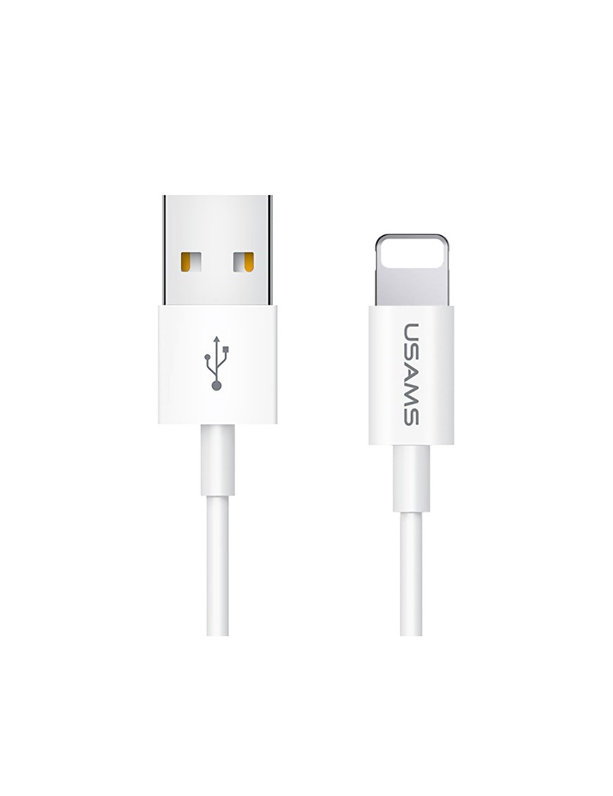 USAMS καλώδιο Lightning σε USB US-SJ283, 2A, 1m, λευκό