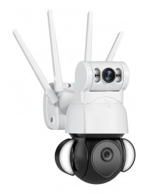 SECTEC smart κάμερα ST-428-4M-DL με προβολείς, dual lens, 4MP, Onvif PTZ