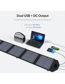 ORICO ηλιακός φορτιστής SCP2-100, με έξοδο USB/USB-C/DC, foldable, 100W