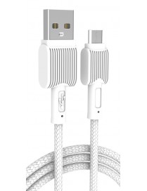 POWERTECH καλώδιο USB σε Micro USB eco PTR-0109, 12W 2.4A, 1m, λευκό