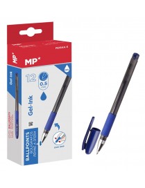 MP στυλό διαρκείας gel PE164A-S, 0.5mm, μπλε, 12τμχ