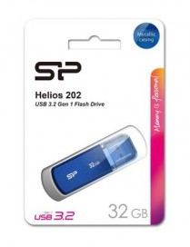 SILICON POWER USB Flash Drive Helios 202, 32GB, USB 3.2, μπλε