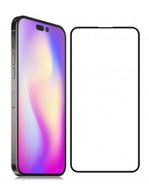 POWERTECH tempered glass 5D TGC-0571, iPhone 14 Pro, full glue, μαύρο