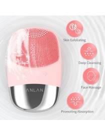 ANLAN συσκευή καθαρισμού προσώπου DL001, 5 επίπεδα καθαρισμού, IPX7, ροζ