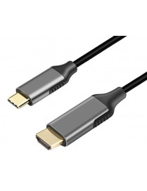 POWERTECH καλώδιο USB-C σε HDMI PTH-074, 8K, 1.8m, μαύρο