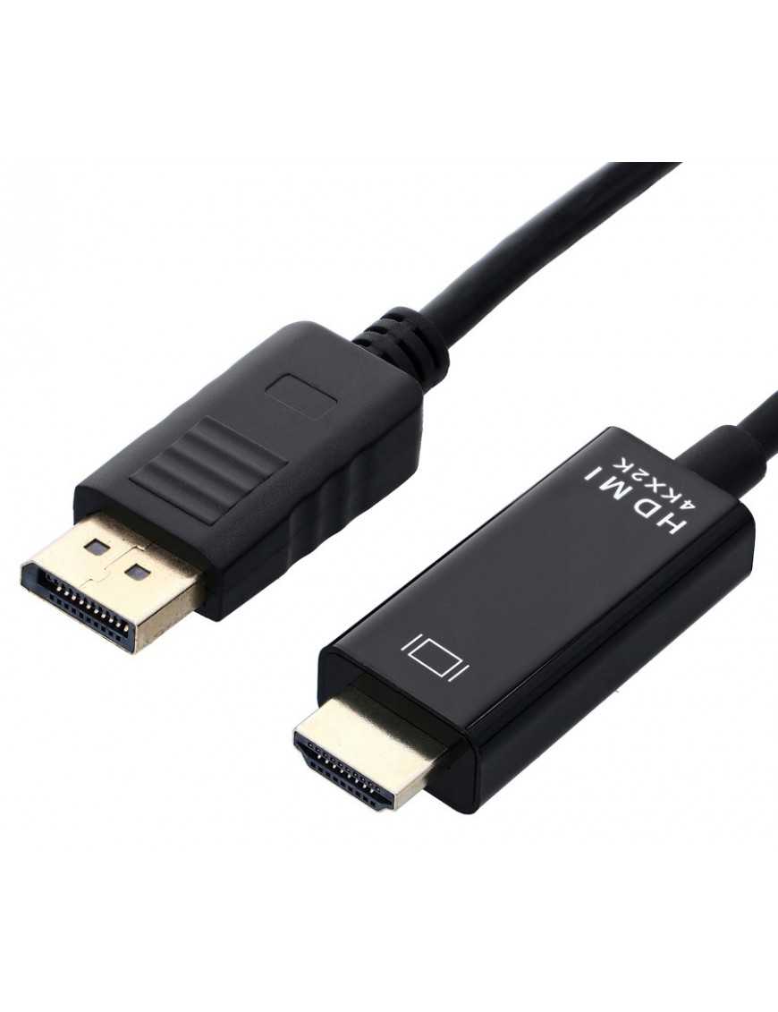 POWERTECH καλώδιο DisplayPort σε HDMI PTH-076, 4K/30Hz, 2m, μαύρο