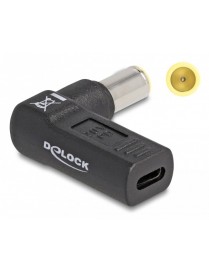 DELOCK αντάπτορας τροφοδοσίας 60012, USB-C σε IBM 7.9x5.5mm, 90°, μαύρος