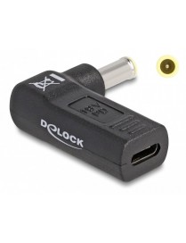 DELOCK αντάπτορας τροφοδοσίας 60013 USB-C σε Samsung 5.5x3mm, 90°, μαύρο