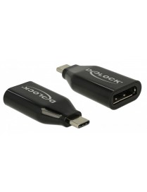 DELOCK αντάπτορας USB-C σε DisplayPort 64151, 4K/60Hz, μαύρος