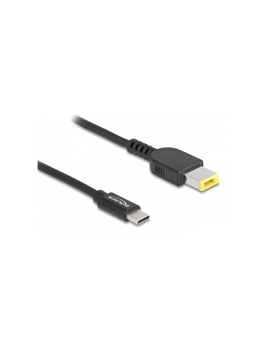 DELOCK καλώδιο τροφοδοσίας 87970, USB-C σε Lenovo 11x4.5mm, 1.5m, μαύρο