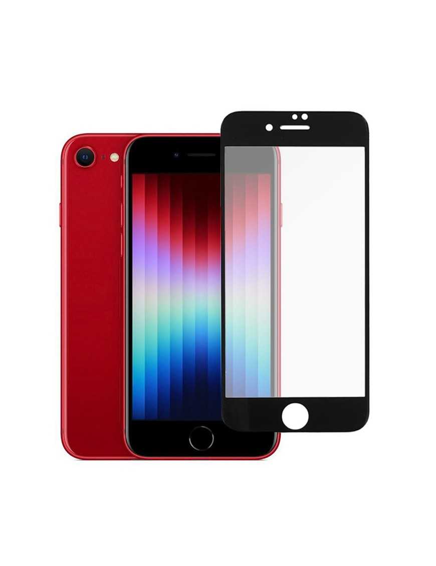 POWERTECH tempered glass 5D TGC-0584, full glue, iPhone SE 2022, μαύρο